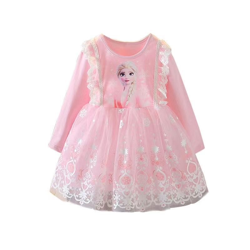 Đầm Công Chúa elsa Phong Cách Thời Trang Mùa Hè Mới Dành Cho Bé Gái