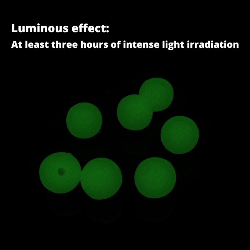 Amlucas Bộ 50 Hạt Phát Sáng Tròn Chuyên Dụng Cho Câu Cá