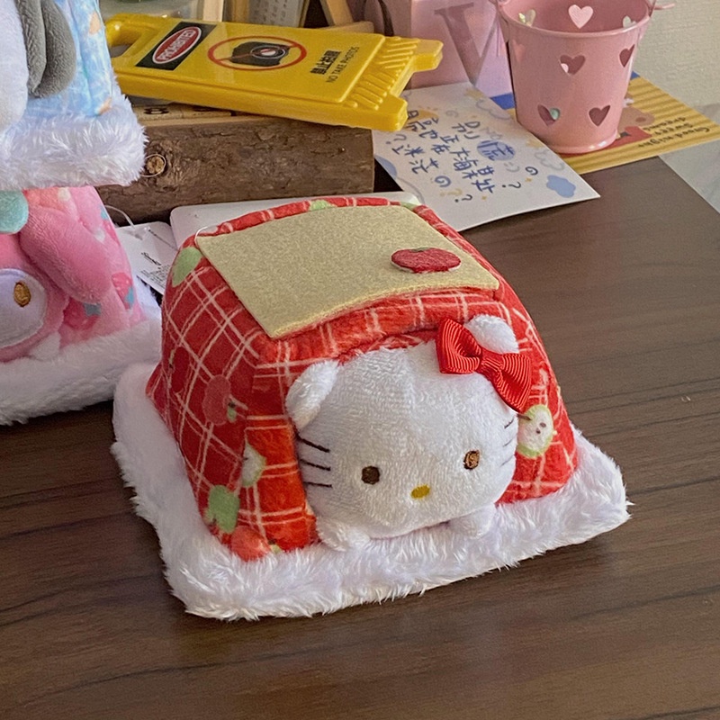 Sanrio Búp Bê Nhồi Bông Hình kuromi my melody cinnamoroll hellokitty Sáng Tạo Trang Trí Bàn Làm Việc