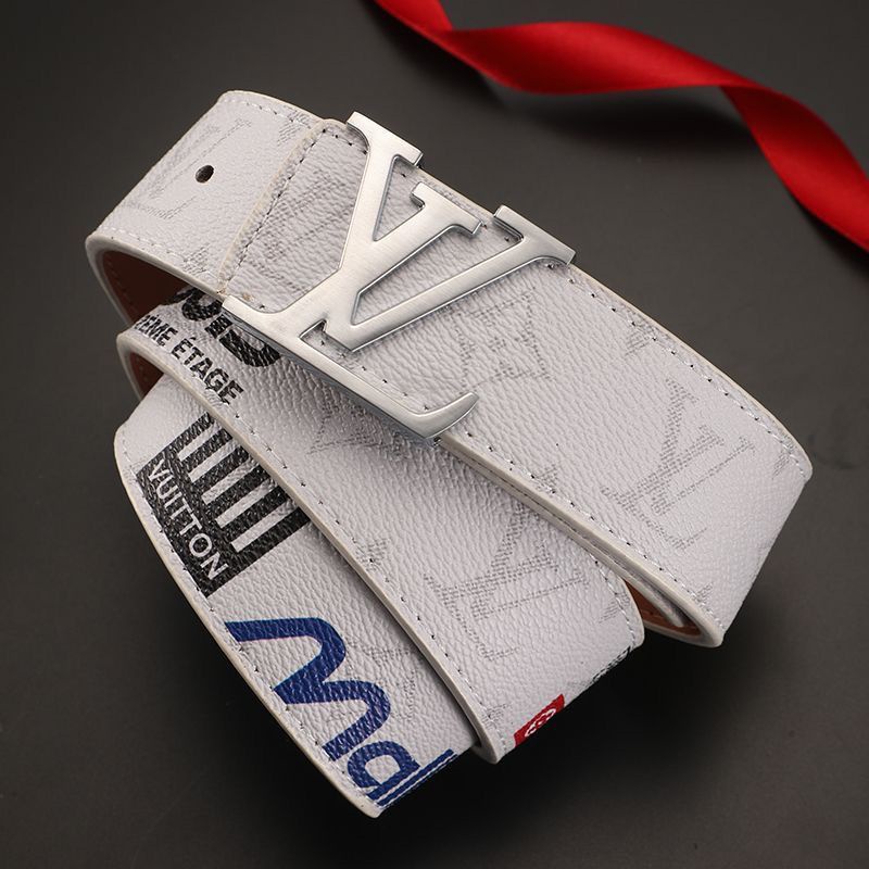 Thắt Lưng Khóa Cài In Chữ Hoạt Hình Cao Cấp Dễ Phối Đồ Dành Cho Nam