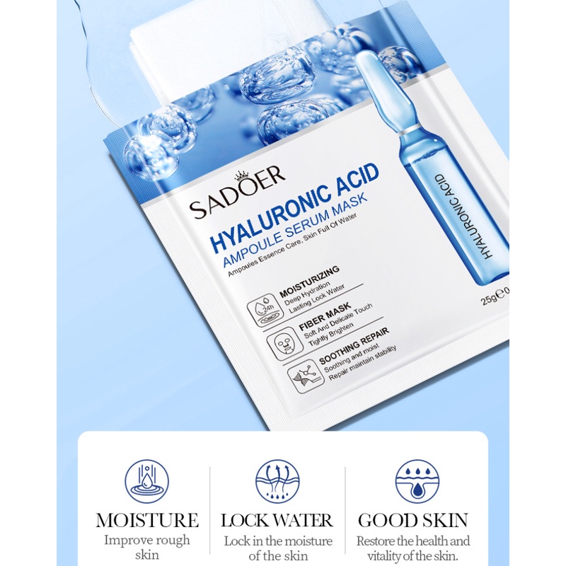 Adeor Mặt Nạ Vàng 24k / hyaluronic acid / vitamin c Dưỡng Ẩm Làm Trắng Da 25g