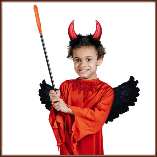 Jaz Bộ Đôi Cánh Thiên Thần Ác Quỷ Đen Hóa Trang halloween Cho Bé
