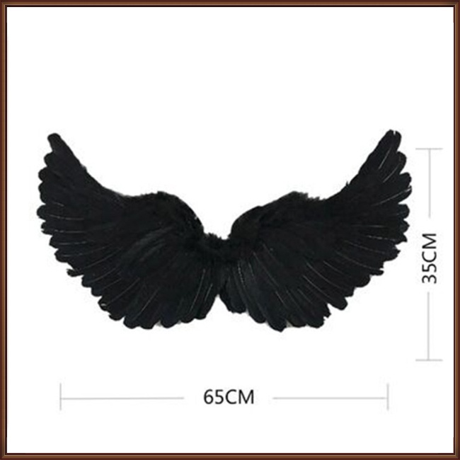 Jaz Bộ Đôi Cánh Thiên Thần Ác Quỷ Đen Hóa Trang halloween Cho Bé