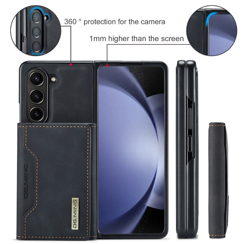 Bao Da Điện Thoại Nắp Gập Dạng Ví Sang Trọng Có Thể Tháo Rời Cho samsung galaxy z fold 5 fold 4 fold 3 Ốp