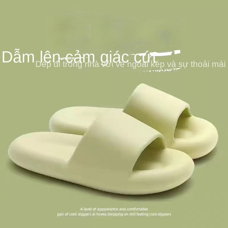 Dép quai ngang đế bánh mì kiểu dáng basic 2 màu đen trắng nam nữ hàng loại 1