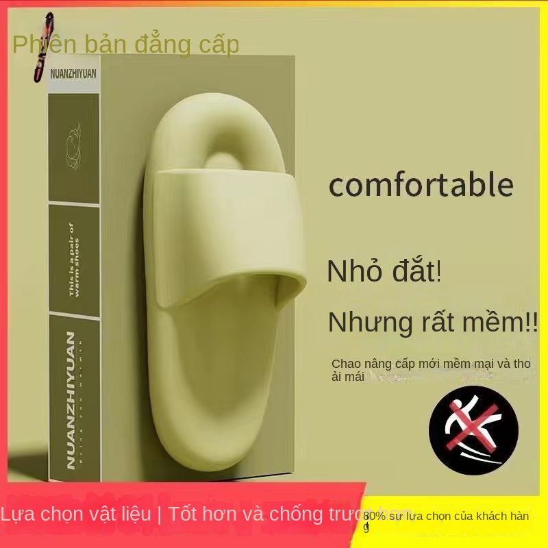 Dép quai ngang đế bánh mì kiểu dáng basic 2 màu đen trắng nam nữ hàng loại 1