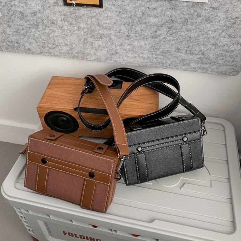 SHIHUI Túi Đeo Chéo Hình Vuông Cỡ Nhỏ Thời Trang Cho Nữ