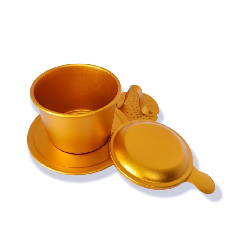 Phin nhôm pha cà phê đủ màu_phin cafe màu khắc tên hoặc logo theo yêu cầu