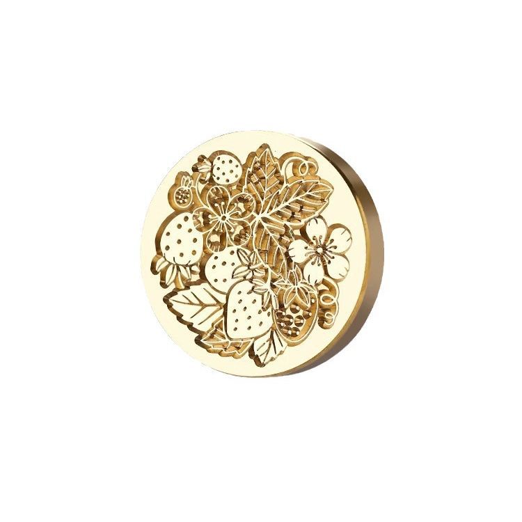 Sáp Seal Hoa Series Seal Hoa Rose Brass khắc dấu đầu