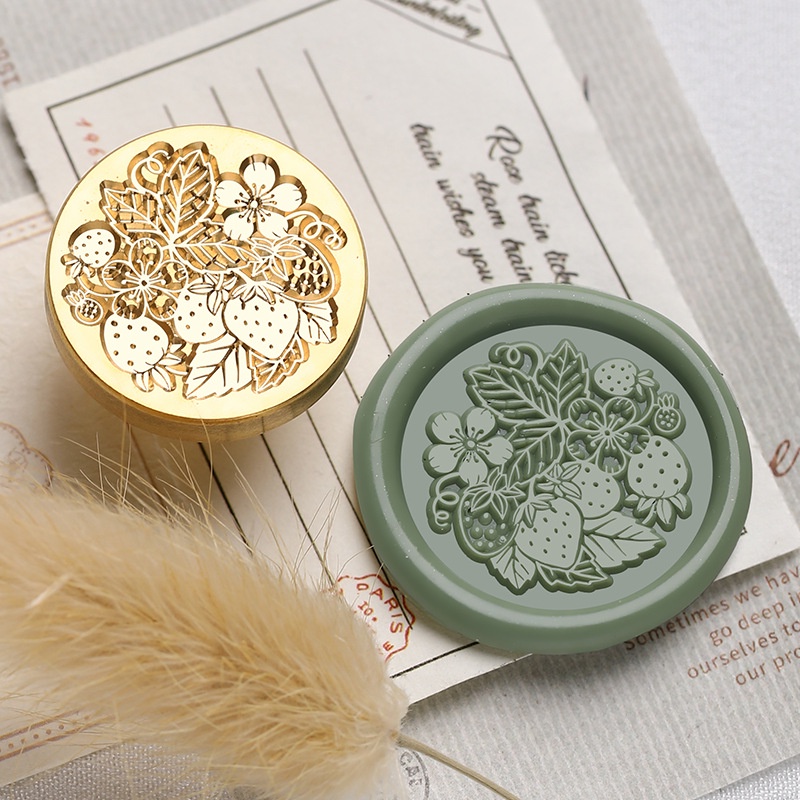Sáp niêm phong tem thay đổi đầu Vintage hoa mẫu niêm phong tem DIY scrapbook thủ công tiệc cưới mời thẻ trang trí