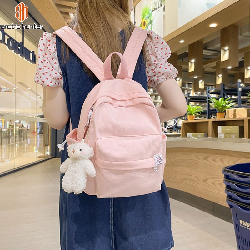 Arctic Hunter Ba Lô mini Vải canvas Màu Sắc Kẹo Ngọt Xinh Xắn Phong Cách Thời Trang