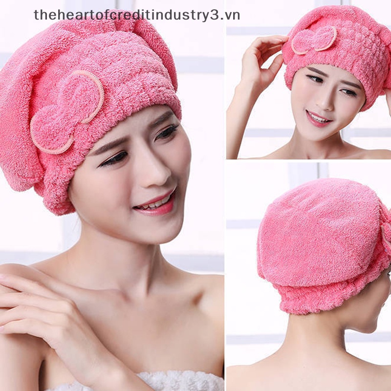 Mũ Tắm Trùm Đầu Làm Khô Tóc Nhanh Chóng Cho Nữ