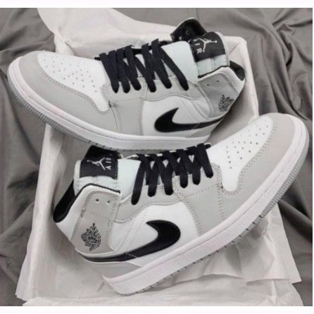 Giày Thể Thao JD Xám Cổ Cao Full Bill Box - Giày Jordan Xám Cao Cổ Cao Cấp G255 Garen Sneaker | BigBuy360 - bigbuy360.vn