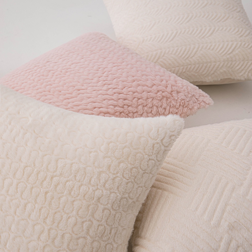 Vỏ Gối sofa Vải Dệt Màu Trơn Trang Trí Phòng Khách