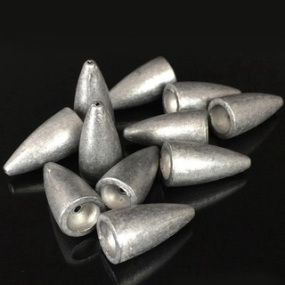 Chì câu cá hình viên đạn trọng lượng 2.5g 5g 7g 10g 14g 20g