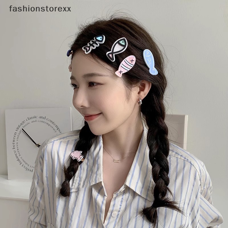 Kẹp Tóc Hình Xương Cá Nhỏ Dễ Thương Phong Cách Nhật Bản