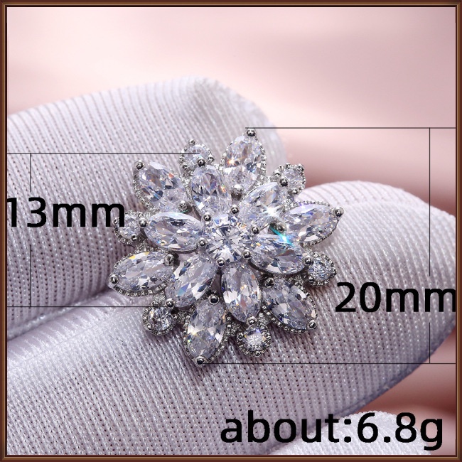 Khuyên Tai Hoa Hướng Dương Đính Đá zircon Thời Trang Cho Nữ