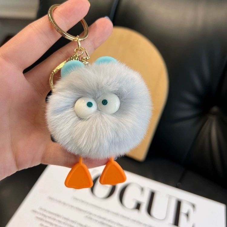 Dễ Thương Móc Khóa Hình Sâu Bướm Bằng Bông Màu Kẹo Ngọt Kèm Kính Mắt