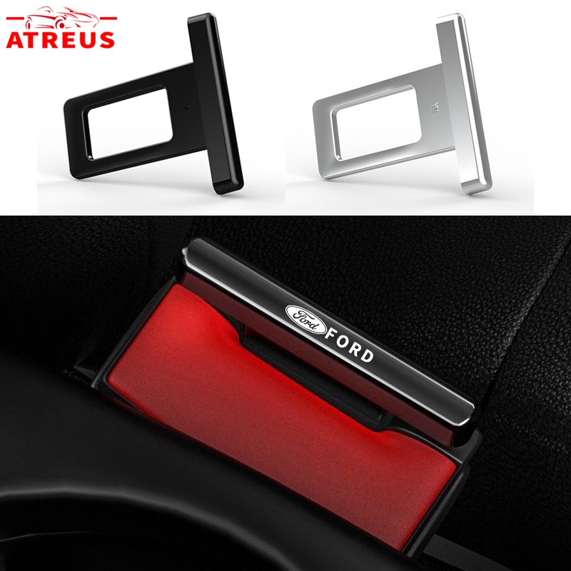 1/2 Chiếc Ford Chốt Khóa Dây Đai An Toàn Giảm Thanh Mini Bằng Hợp Kim Kẽm Cho Ford Fiesta Ranger Ecosport Focus Everest Mustang Escape