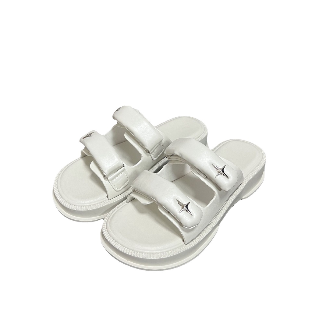 C＆S  Dép sandal nữ Hở Ngón Đế Dày Có Quai Cài 2023NEW Mùa hè Kiểu Dáng Thời Trang B98G1Q6 36Z230904