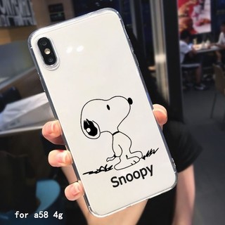 Ôp Điện Thoại Silicon Dẻo Hình snoopy Cho oppo a58 4g a78 a17 a17k a16 a15 a12 a53 a52 a55 5g a31 2020 a35 a3s a5s a98 a9 5g
