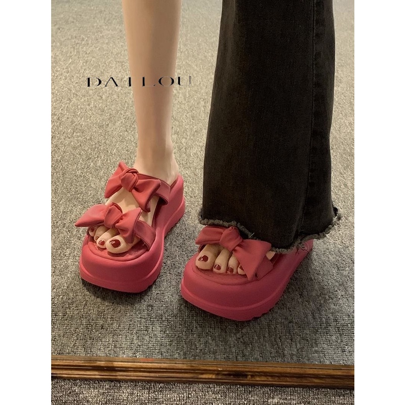 DAILOU Dép sandal nữ dép quai hậu nữ Đế Dày 2023 NEW thoải mái mềm mại dép đế cao  B98G1PO 35Z230829
