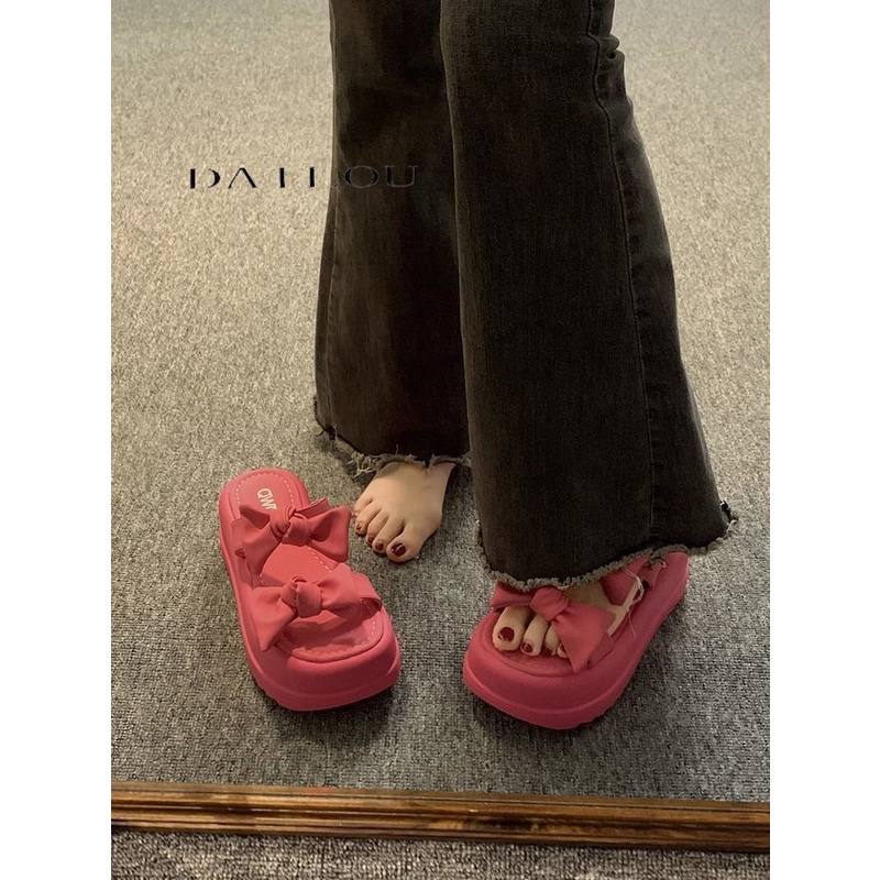 DAILOU Dép sandal nữ dép quai hậu nữ Đế Dày 2023 NEW thoải mái mềm mại dép đế cao  B98G1PO 35Z230829