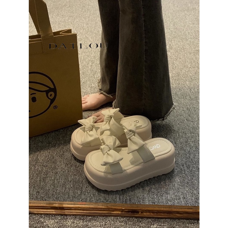 DAILOU Dép sandal nữ dép quai hậu nữ Đế Dày 2023 NEW thoải mái mềm mại dép đế cao  B98G1PO 35Z230829