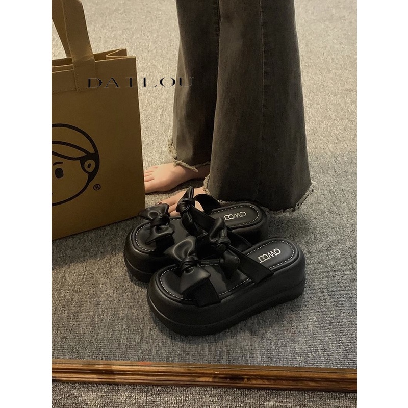 DAILOU Dép sandal nữ dép quai hậu nữ Đế Dày 2023 NEW thoải mái mềm mại dép đế cao  B98G1PO 35Z230829