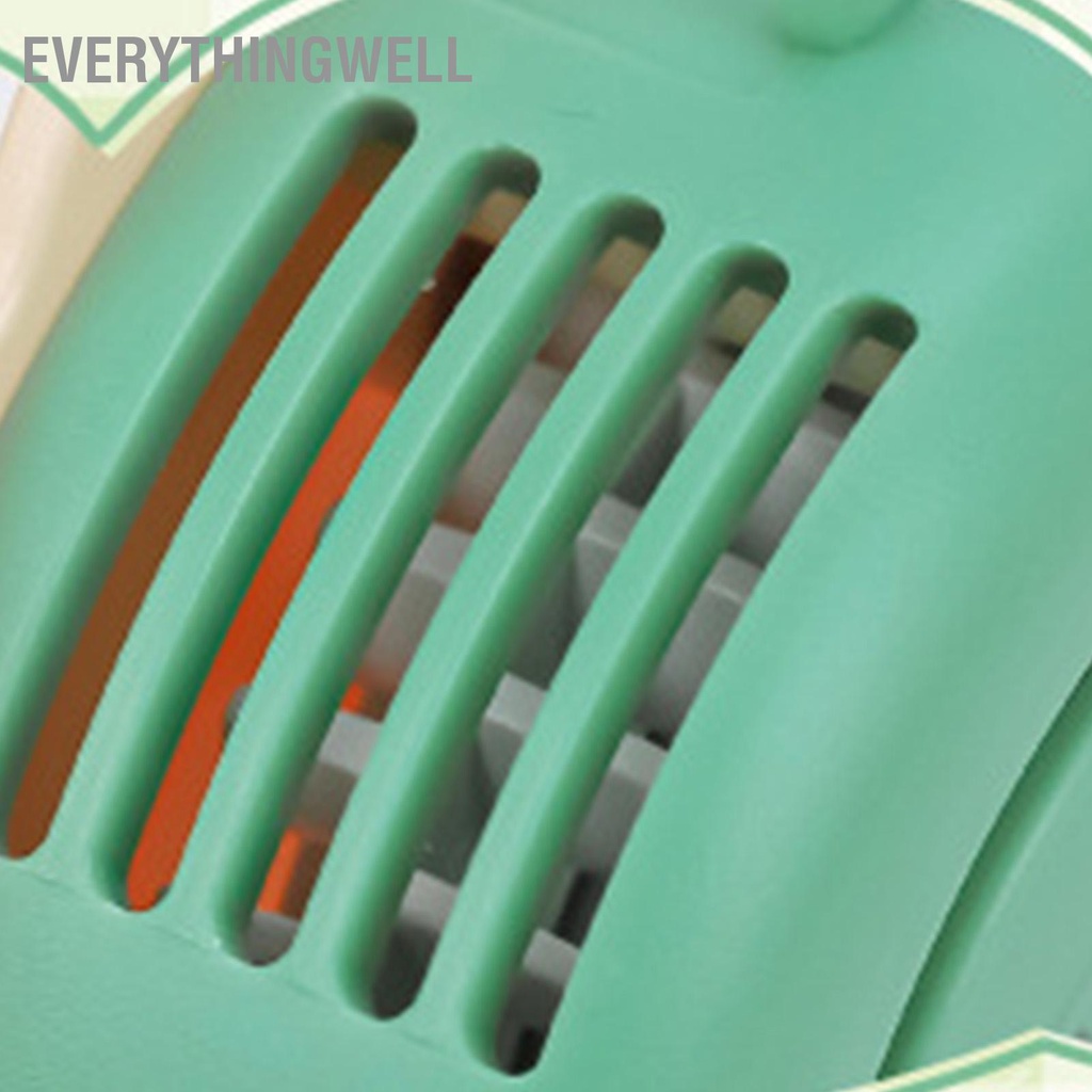 EverythingWell Quạt cầm tay mini hình bông hoa dễ thương Gió mạnh USB có thể sạc lại bàn nhỏ cho văn phòng tại nhà du lịch