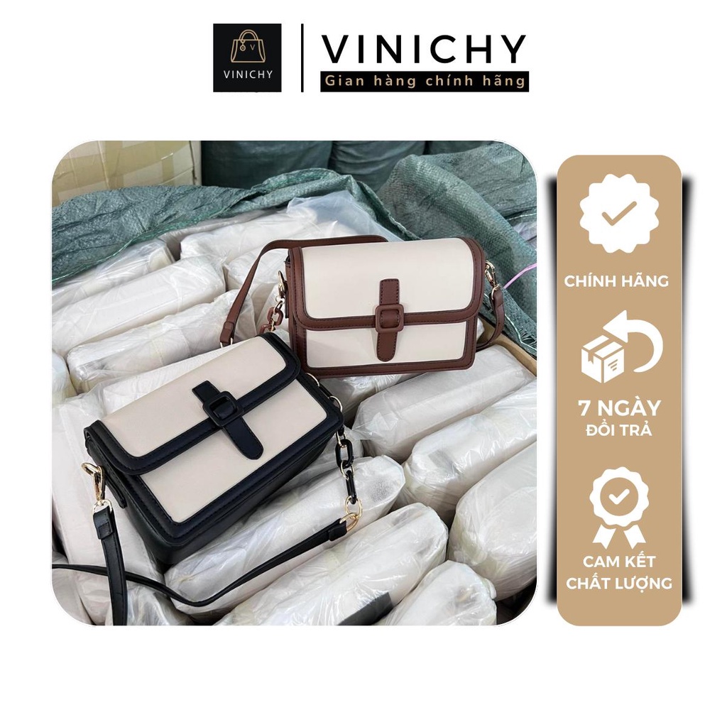 Túi xách nữ đeo chéo, đeo vai, đi chơi, đi học VINICHY size 20cm HA367