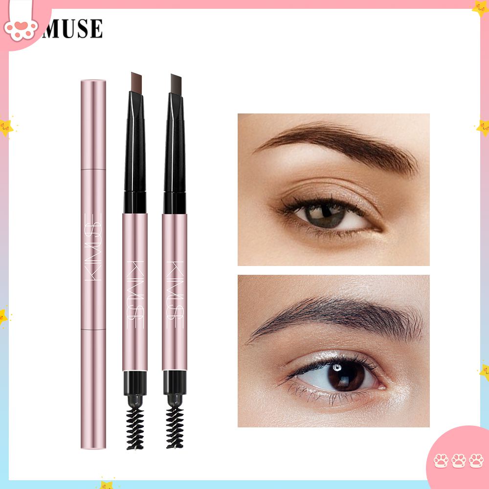 Bút Chì Kẻ Lông Mày Chống Thấm Nước Hai Đầu KIMUSE Sơn Lâu Trôi Tự Nhiên Hình Xăm Lông Mày Màu Nâu Đen Vẽ Mỹ Lông Mày Mềm Mịn