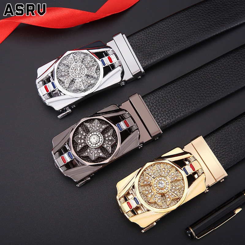Asrv Thắt Lưng Công Sở Cao Cấp Có Khóa Tự Động Xoay Cho Nam
