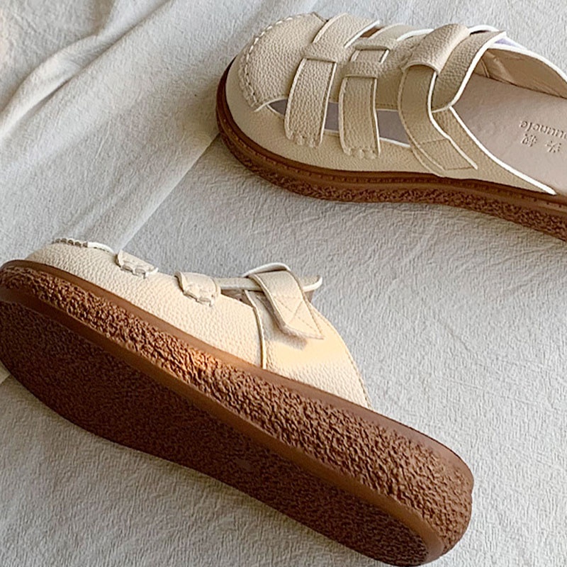 BẠCH LỘC ĐẠI NHÂN✨️ Dép Lười Đế Dày Không Gót Thời Trang Mùa Hè Cho Nữ