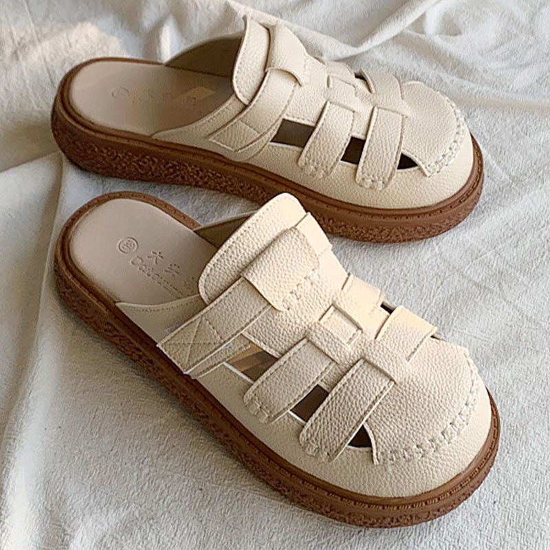 BẠCH LỘC ĐẠI NHÂN✨️ Dép Lười Đế Dày Không Gót Thời Trang Mùa Hè Cho Nữ