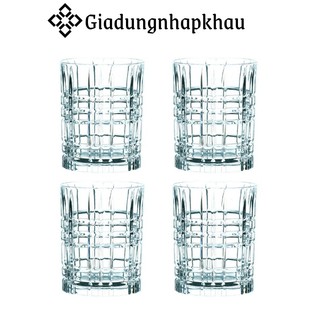 Set 4 cốc pha lê thấp natchmann, dung tích 345ml, nhập đức, giadungnhapkhau19