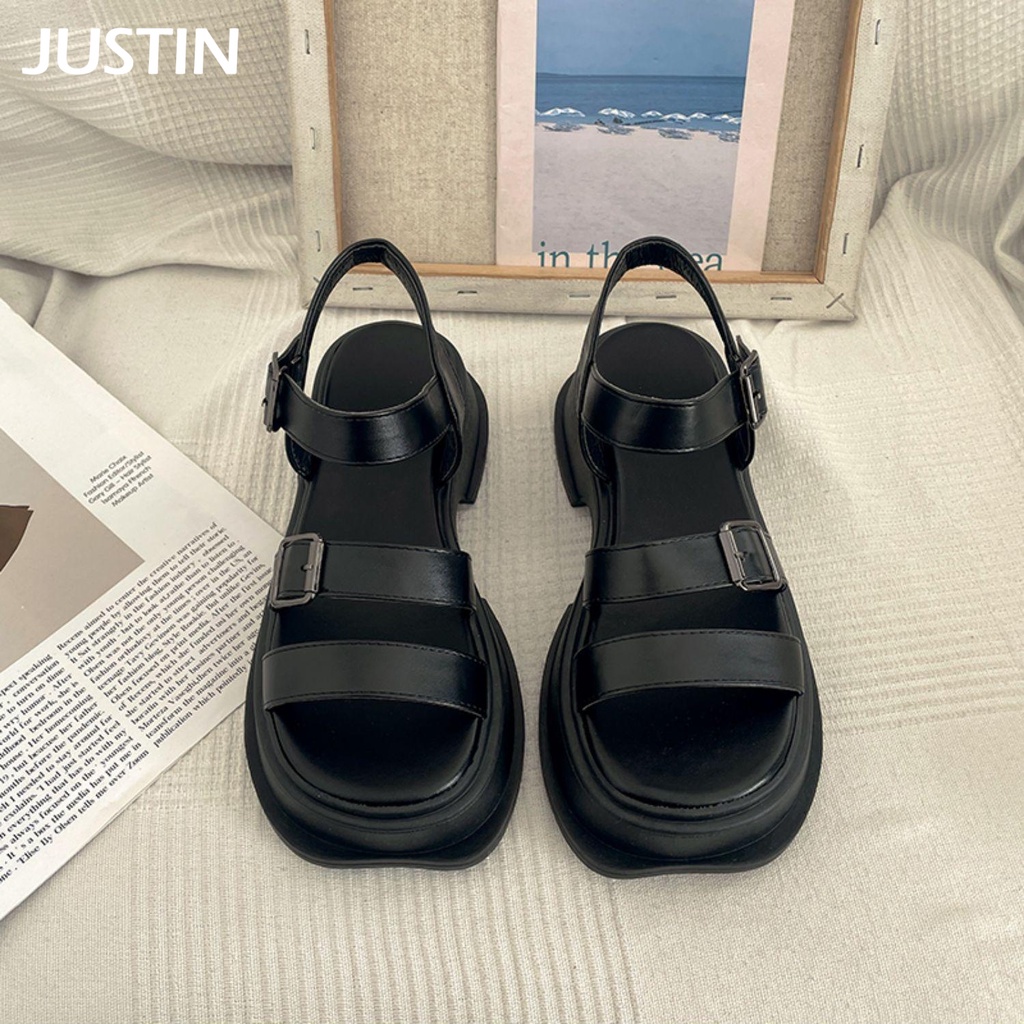 Justin Era  dép sandal nữ dép bánh mì nữ dép bánh mì Chống Trượt 2023 NEW B98G1PU 35Z230831