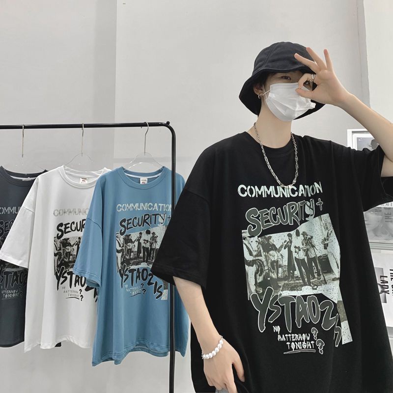 Áo Thun cotton Tay Dài Phong Cách Thời Trang Đường Phố Mỹ