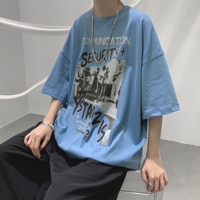 Áo Thun cotton Tay Dài Phong Cách Thời Trang Đường Phố Mỹ