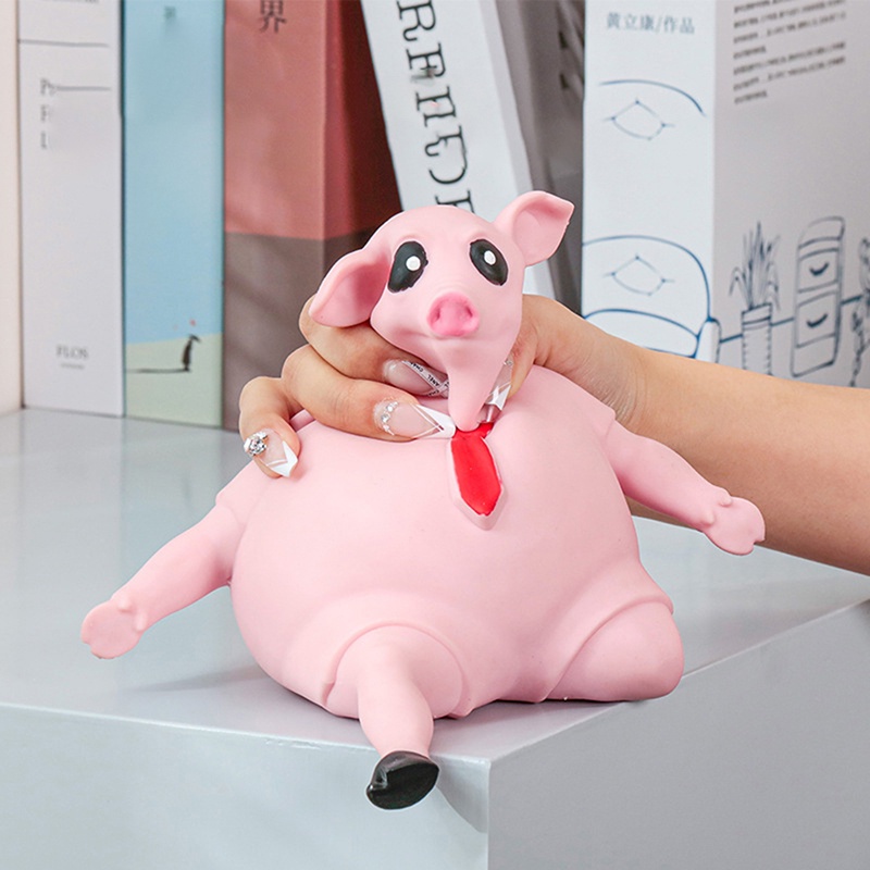 Đồ Chơi Nắn Bóp Đàn Hồi Giảm Stress Hình Chú Heo