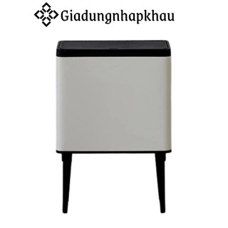 Thùng rác 30l hanssem signiture touch bin, chống gỉ, nhập hàn, hàng chính hãng, giadungnhapkhau19