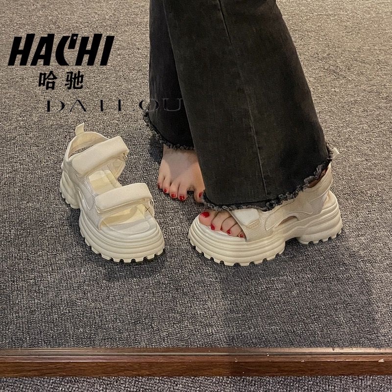 DAILOU Dép sandal nữ dép quai hậu nữ Đế Dày 2023 NEW thoải mái mềm mại dép đế cao  B98G1PT 35Z230828