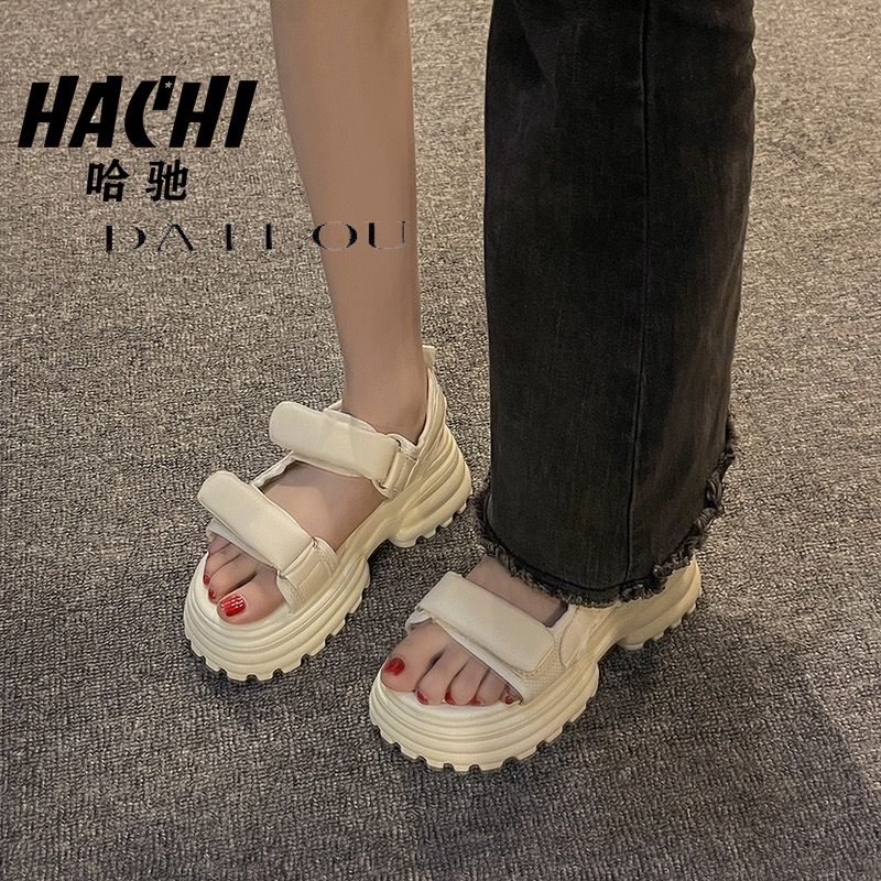 DAILOU Dép sandal nữ dép quai hậu nữ Đế Dày 2023 NEW thoải mái mềm mại dép đế cao  B98G1PT 35Z230828