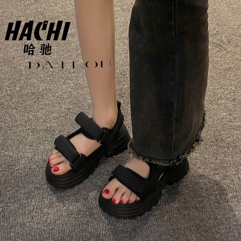 DAILOU Dép sandal nữ dép quai hậu nữ Đế Dày 2023 NEW thoải mái mềm mại dép đế cao  B98G1PT 35Z230828