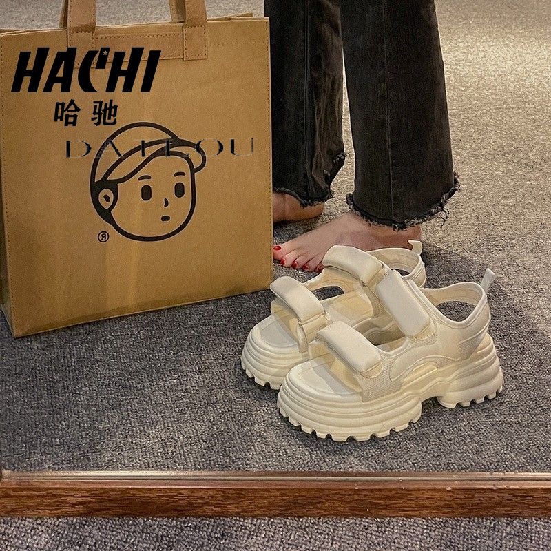 DAILOU Dép sandal nữ dép quai hậu nữ Đế Dày 2023 NEW thoải mái mềm mại dép đế cao  B98G1PT 35Z230828