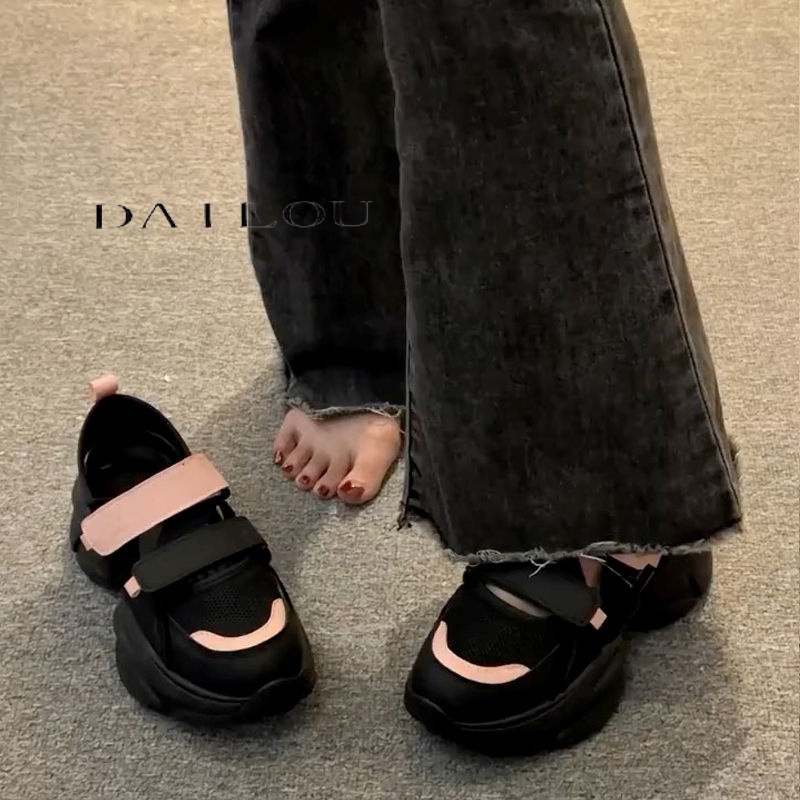 DAILOU Dép sandal nữ dép quai hậu nữ Đế Dày 2023 NEW thoải mái mềm mại dép đế cao  B98G1PY 35Z230828