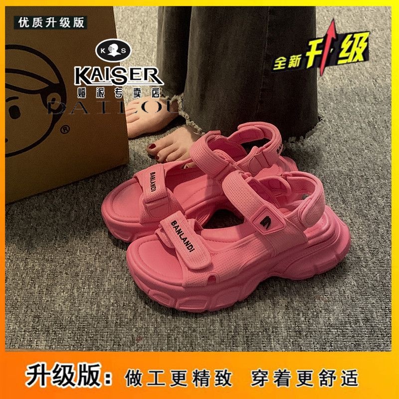 DAILOU Dép sandal nữ dép quai hậu nữ Đế Dày 2023 NEW thoải mái mềm mại dép đế cao  B98G1Q1 35Z230828
