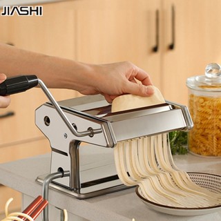 Máy làm mì sợi mini JIASHI ép bột nhanh chóng có thể điều chỉnh độ dày 9 cấp độ đa năng cho gia đình