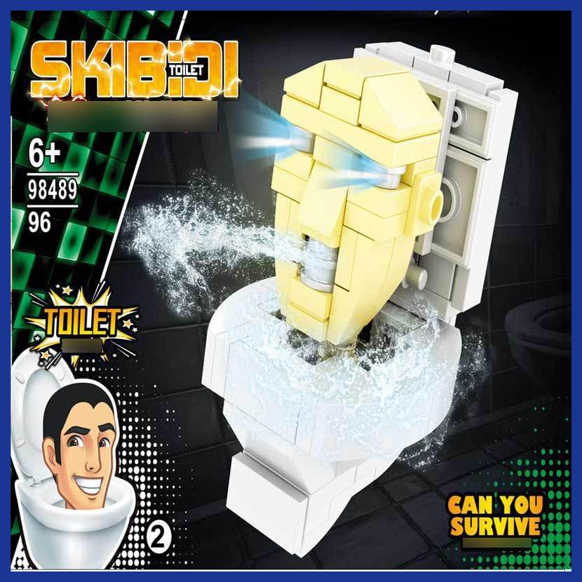 Skibidi Bộ 4 Món Đồ Chơi Xếp Hình toilet Độc Đáo