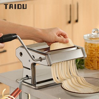 Máy làm mì TAIDU mini đa năng có thể điều chỉnh độ dày 9 cấp độ/ có thể ép các tấm bột nhanh chóng cho gia đình